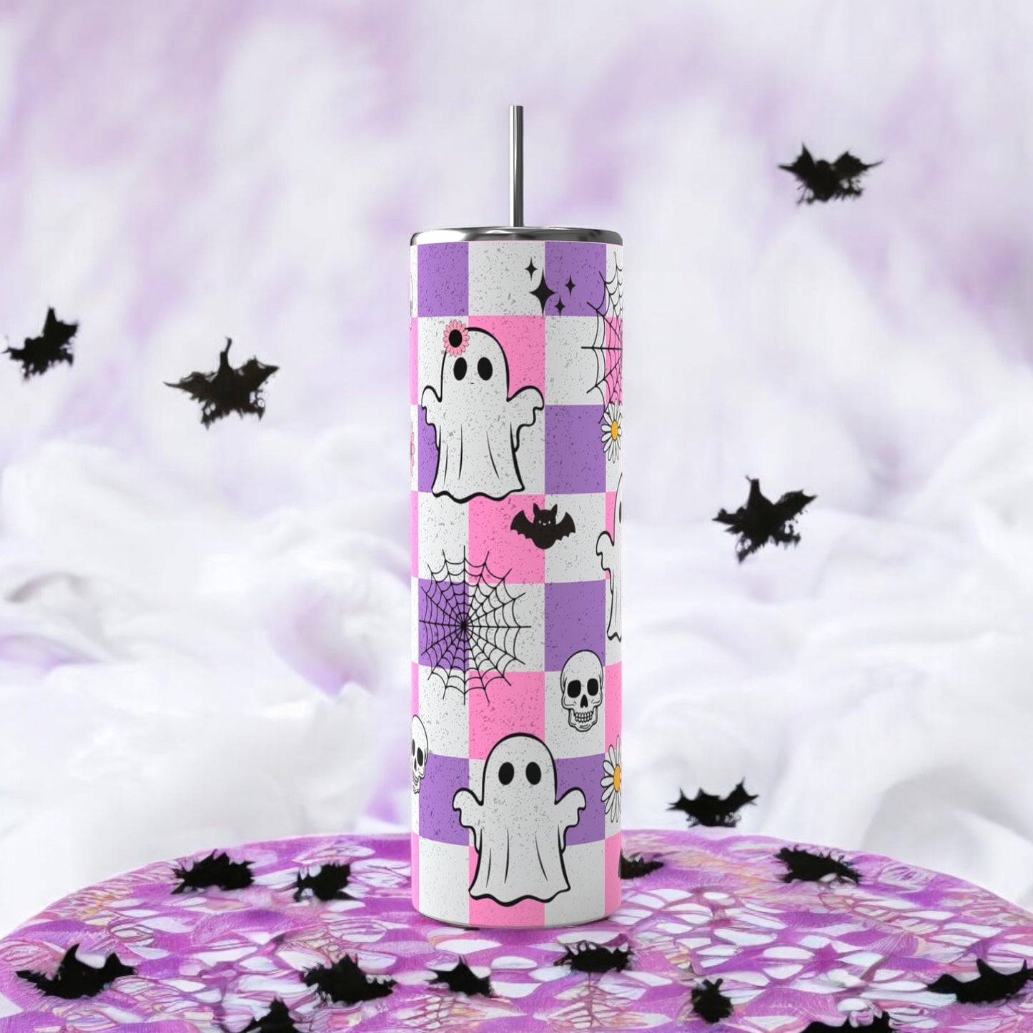 CHECKERED GHOST TUMBLER