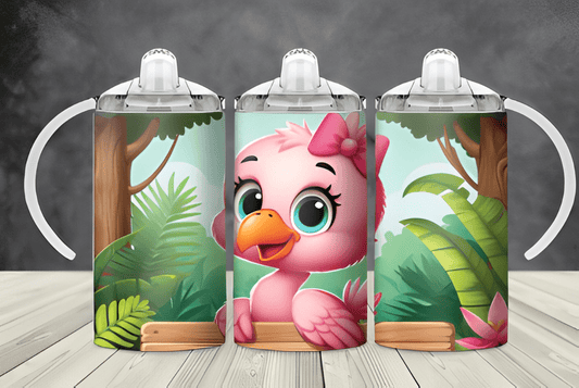 Flamingo Childrens Sippy Cup/Tumbler