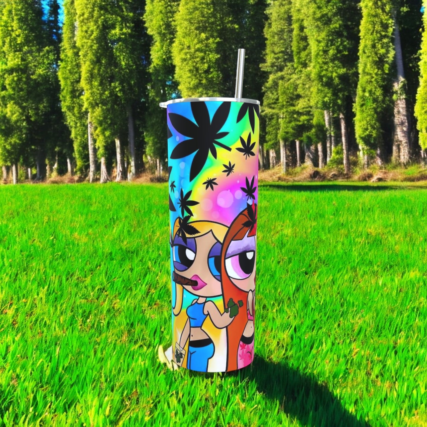 POWER PUFF PUFF PASS GIRLS TUMBLER